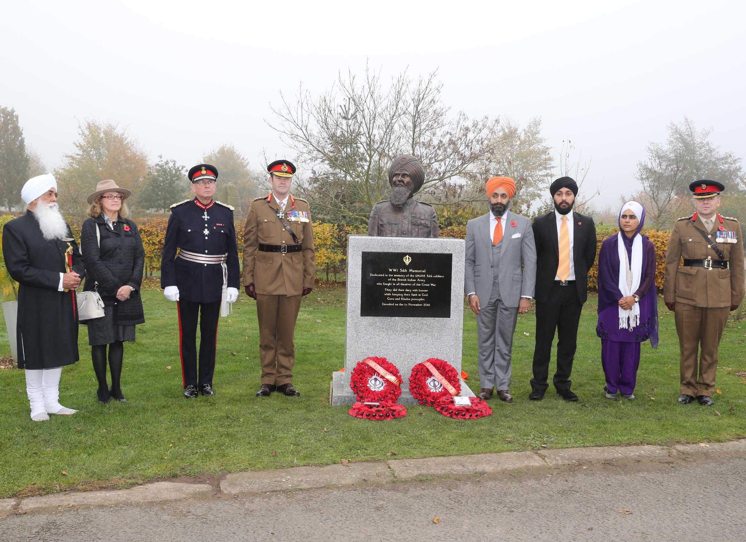 WW1 Sikh Memorial Unveiled at The National Memorial Arboretum
